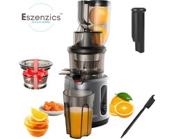 Eszenzics™ Juicer XL - Krachtige 200W Blender - Slowjuicer - Moderne sapcentrifuge - Extra brede invoer - Groente en Fruit - Eenvoudig schoon