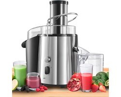 Juicer - MightySqueeze Pro High-Power Juicer - 850 W, 2 Snelheden, Breed Mondstuk (75 mm), Antislip Basis - Voor het Ultieme Versgeperste Sinaasappel- en Citrussap Genot!