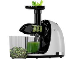 KitchenBrothers Slowjuicer - Juicer - Groenten en Fruitpers - 700ml - Met Pulpreservoir - Juice Maker - Wit