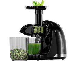 KitchenBrothers Slowjuicer - Juicer - Groenten en Fruitpers - 700ml - Met Pulpreservoir - Juice Maker - Zwart