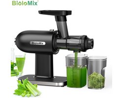 TwindleShop® BioloMix - Slowjuicer - Sapcentrifuges Groente En Fruit - Sap Extractor - Krachtige Motor - 13 x 37 x 33 cm (l x b x h)