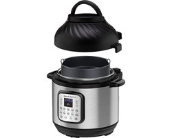 Instant Pot Duo Crisp 11-in-1 Multicooker met Airfryer 7,6L - Snel onder druk koken, Sauteren, Slow cooking, Stomen, Warmhouden, Sous vide, Frituren, Braden, Bakken, Roosteren, Drogen