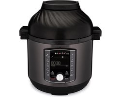 Instant Pot Pro Crisp 11-in-1 multicooker met airfryer 7,6L liter, 2 afneembare deksels, Snel onder druk koken,Slow cooking, Sauteren, Stomen, Sous vide, Warmhouden, Snel frituren, Braden, Bakken, Roosteren, Drogen