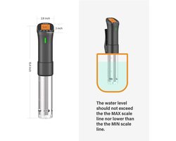 Precisiekoker - Krachtig - WiFi Sous Vide Kooktoestel - Duurzame Immersie Circulator - Handige Kooktoestel - Culinaire Sous - met Roestvrij Stalen Onderdelen