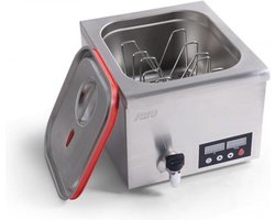 SARO Sous-Vide koker - instelbare tijd en temperatuur niveau - raster - 2/3 GN - 2 jaar garantie - professioneel model RIVOLI