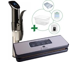 Sous vide bundel met Wartmann 1507(1300W) sous-vide stick - Ziva Easvac vacuümsealer- Middelgrote(12 liter) waterbak reservoir - handige accessoires!