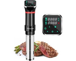 Teeucny Sous-Vide stick - 1100W - onderdompeling - temperatuurregeling - digitale timer - ultra stil - LCD-touchscreen - roestvrij staal - sous-vide koker