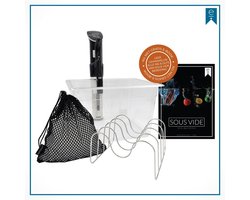 Wartmann 1507  Sous Vide Stick Set - Waterbak - Isolatieballen - Sous Vide kookboek (E-Book) Uitgebreid Ebook - NU MET GRATIS SOUS-VIDE REKJE T.W.V. €24,95!