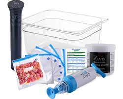 Ziva Savant + Handvacuümpomp + 12 liter waterbak bundel + Ziploc Mix