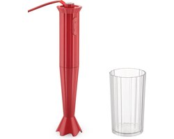 Alessi Staafmixer Plissé - 2 standen - rood - Michele de Lucchi - MDL10R