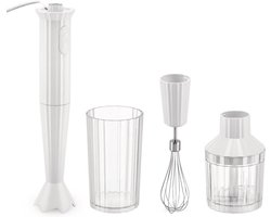 Alessi Staafmixer Set Plissé - Wit - Michele de Lucchi - MDL10S W