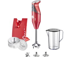 Bambix Swissline staafmixer - Kersenrood - 2 snelheden