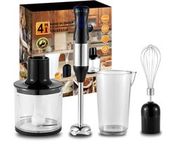 Bealive® Keuken Staafmixer 4 In 1 set - Handmixer - 1000W - Keuken accessoires - Smoothie Stick Mixer