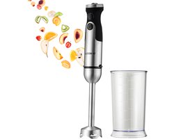 COOK-IT Staafmixer - Hand Blender - Inclusief Maatbeker - 1200W Extra Sterk