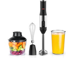 CoolHome Powerblend M1 Staafmixer - 4-in-1 staafmixer Set - 1200Watt - Zwart