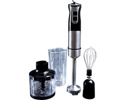 Gastronoma Staafmixer set - 1000W - Hakmolen Garde en Maatbeker - 18210001 - Zwart RVS