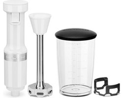 Kitchenaid Classic Staafmixer Professional 20cm - Wit - Inclusief Mengbeker 700ml + panbeschermer