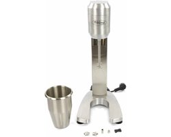 Maxima Drink Mixer 1 x 1 L 1 Beker 2 Snelheden - Drinkmixer voor Milkshakes, Cocktails, Smoothies - RVS - 700ml - Milkshaker - Barmixer