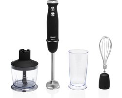 Princess 221220 Staafmixer - Staafmixer set - 800W - 4-in-1 - Hand blender - Inclusief hakmolen, garde en mengbeker