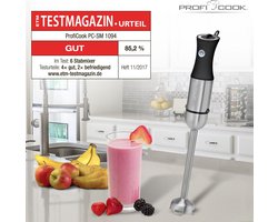 ProfiCook PC-SM1094 Staafmixer 1000W RVS/Zwart