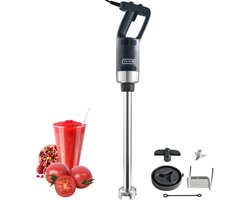 Puree Blender Elektrische staafmixer 500 W, krachtige blender Instelbaar 4000-18000 tpm, roestvrijstalen multifunctionele staafmixer 855 mm afneembare roerstaaf, inclusief wandhaak en vervangende meskop