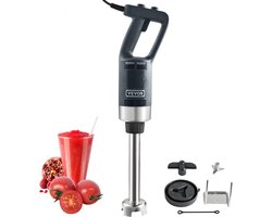 Puree Blender Elektrische staafmixer 750 W, krachtige blender Verstelbare snelheden, roestvrijstalen multifunctionele staafmixer 660 mm afneembare roerstaaf, inclusief wandhaak en vervangende meskop