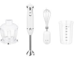 Royal Swiss | 3 in 1 Multifunctionele Staafmixer TURBO met Blender en Klopper - 700 W - RVS