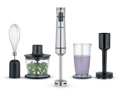 Severin SM 3775 Draadloze Staafmixer met Premium Set - BPA vrij - RVS