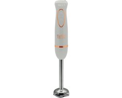 Teffo Staafmixer - 2 Snelheden & ergonomisch Handgreep, afneembare Staaf - 200Watt - Wit / Rosé Goud