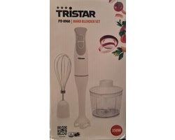 Tristar Staafmixerset PD8960 - 4 delig Blender 350W - 2 snelheden - wit