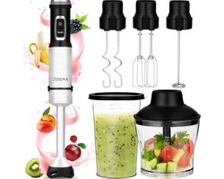 Zeegma Handy Chef - Staafmixer - 1500W -  Set 5in1 - turbofunctie