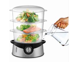 Heinrich's HDA 8501 - Stoomkoker - Food Steamer - 3 lagen - Rijstmand