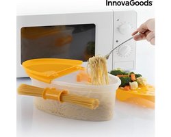 Pastamaker  - 4 in 1 - Stomer - Pastapan - Pastakoker - Stoomkoker Magnetron - Stoomkoker - Pasta