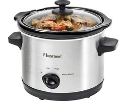 Stoompan - Stoomkoker - 1,5L - 120W - Roestvrij staal - Keramische pan - ASC150 - Keuken - Zilver -