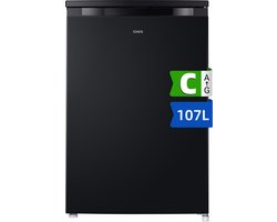 CHiQ CTT107BC - Tafelmodel Koelkast - 107 Liter - C Label - 37dB - Met Vriesvak - Compact Zwart Design - 12 Jaar Garantie op Compressor