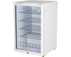 Gastro-Cool GD155 - Flessenkoelkast met glazen deur 115 Liter - Wit/Wit/Wit 248500