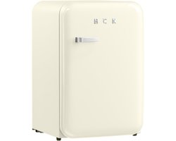 HCK Retro Koelkast 115 L BC-130RA - Crèmekleur - 39 dB -