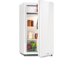 Klarstein Luminance Frost Koelkast - Capaciteit: 91 Liter - Energie-efficiëntieklasse E - Crispvak - 2 Glazen schappen - 3 Deurvakken - 41 Db - Temperatuurinstelling: 7 Standen - Wit