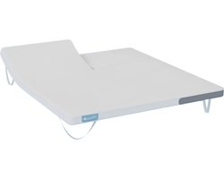 Cloudpillo Split Topper 200x200 - Afstelbaar - 4-Seizoenen - Voorzien van Elastieken - Wasbare Hoes