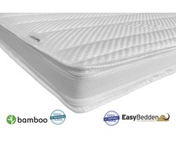 EasyBedden® Topdekmatras XXL - Topper 120x200 - 12 cm dik - Bamboo hoes - Visco Nasa Traagschuim GEL - circa 12cm dik - Orthopedisch