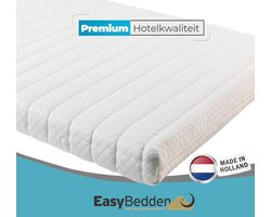 EasyBedden® Topmatras - 120x190 - Topper Matras HR Koudschuim - Hybrid - Topdekmatras - circa 9 cm - Afritsbaar Wasbaar Tijk - Orthopedisch Purschuim - Anti-allergisch - Topper Hotel XL - Anti Bacterieel