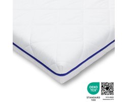 Matrastopper - 160x200 - gel topmatras gemaakt in Duitsland - 8cm dikke topdekmatras - topper matras gemaakt van gel schuim - matrasbeschermer OEKO-TEX STANDARD 100 gecertificeerd - zacht