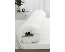 Topdek Matras XXL Topper 3D Tencel - Bamboe HR45 Koudschuim - Topper 12cm dik - 160x200 Topdekmatras Orthopedisch