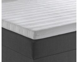 Topdekmatras - Topper 120x200 - HR60 koudschuim - Cooltouch - 10 cm dik - Medium/stevig