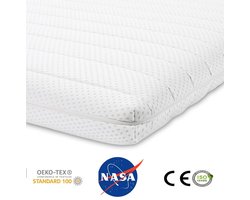 Topdekmatras topper traagschuim-Nasa-Visco 180x220 7 CM