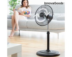 360° Oscillerende Tafelventilator InnovaGoods - ZWART 30 CM 60W