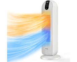 Comnox - Elektrische Kachel 2000W met Verstelbare Thermostaat - PTC Keramische Verwarming - Oscillatie en Oververhittingsbeveiliging - Ventilatorfunctie - Stille en Draagbare Verwarming voor Woonkamer en Slaapkamer - Elektrische Heater Fan 220V