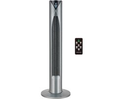 CoolHome CF2206 - Torenventilator met afstandsbediening - Ventilator staand met Luchtreiniger - 96 CM - Dimbaar LED scherm - Cool grey