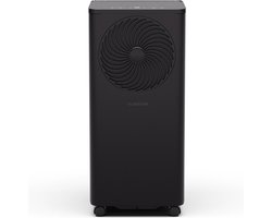 Klarstein Aero Ring - Slimme mobiele airconditioner - 7.000 BTU - 3 in 1: Handige luchtontvochtiger, ventilator & koeler in één - 2,6 kW - Inclusief montagekit - Voice control - Ideaal voor ruimtes tot 31 M² - Zwart