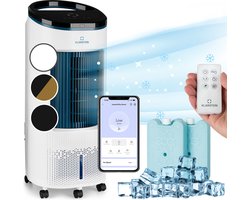 Klarstein IceWind Plus Smart - 4-in-1 Luchtkoeler - Ventilator - Luchtbevochtiger - Luchtreiniger - Bediening met app - Wit